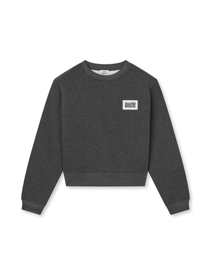 Mads Nørgaard Sweatshirt Tami - Dark Grey Melange