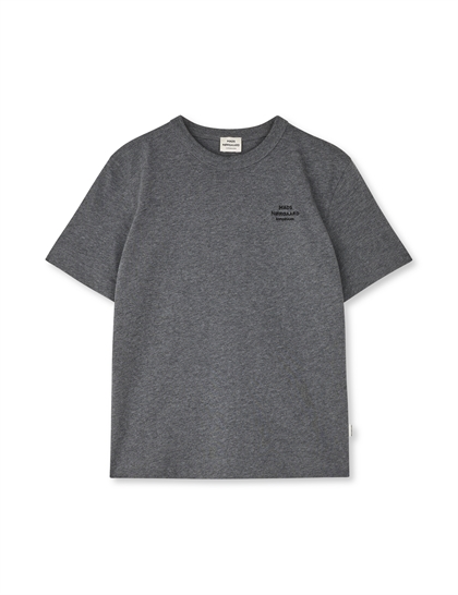 Mads Nørgaard T-shirt Theo - Dark Grey Melange