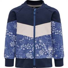 Hummel zip trøje / cardigan - lilla/rosa/navy