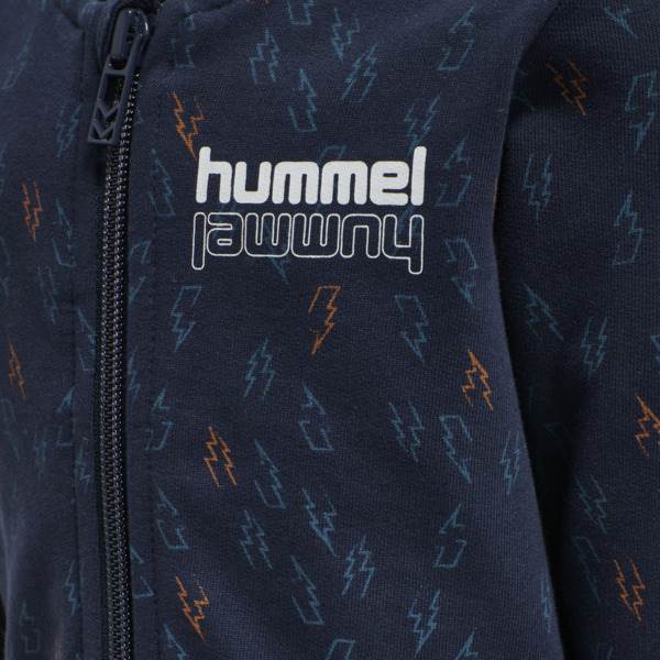 Hummel zip trøje / cardigan - navy/lyn