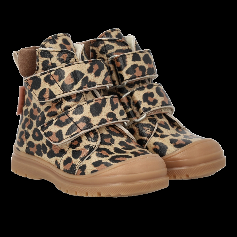Angulus Begynder Vinterstøvle Med Tex 2240-102 - Beige Leo/Taupe 