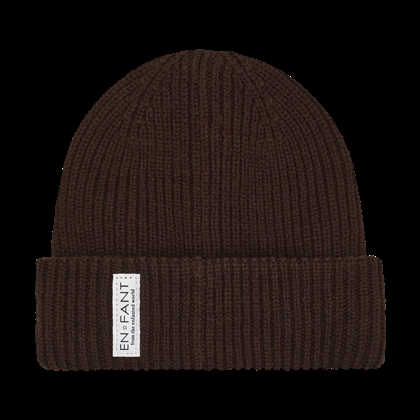 Enfant Beanie Hue w. Lining - Coffee Bean