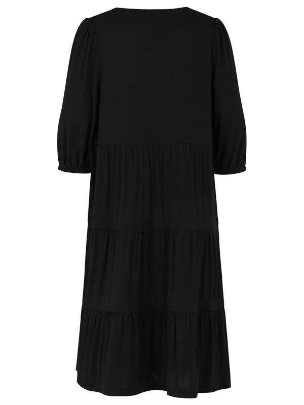 Rosemunde kortærmet kjole - sort