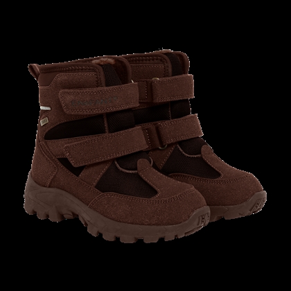 Enfant Vinterstøvle Boots Velcro Tex - Chocolate Brown