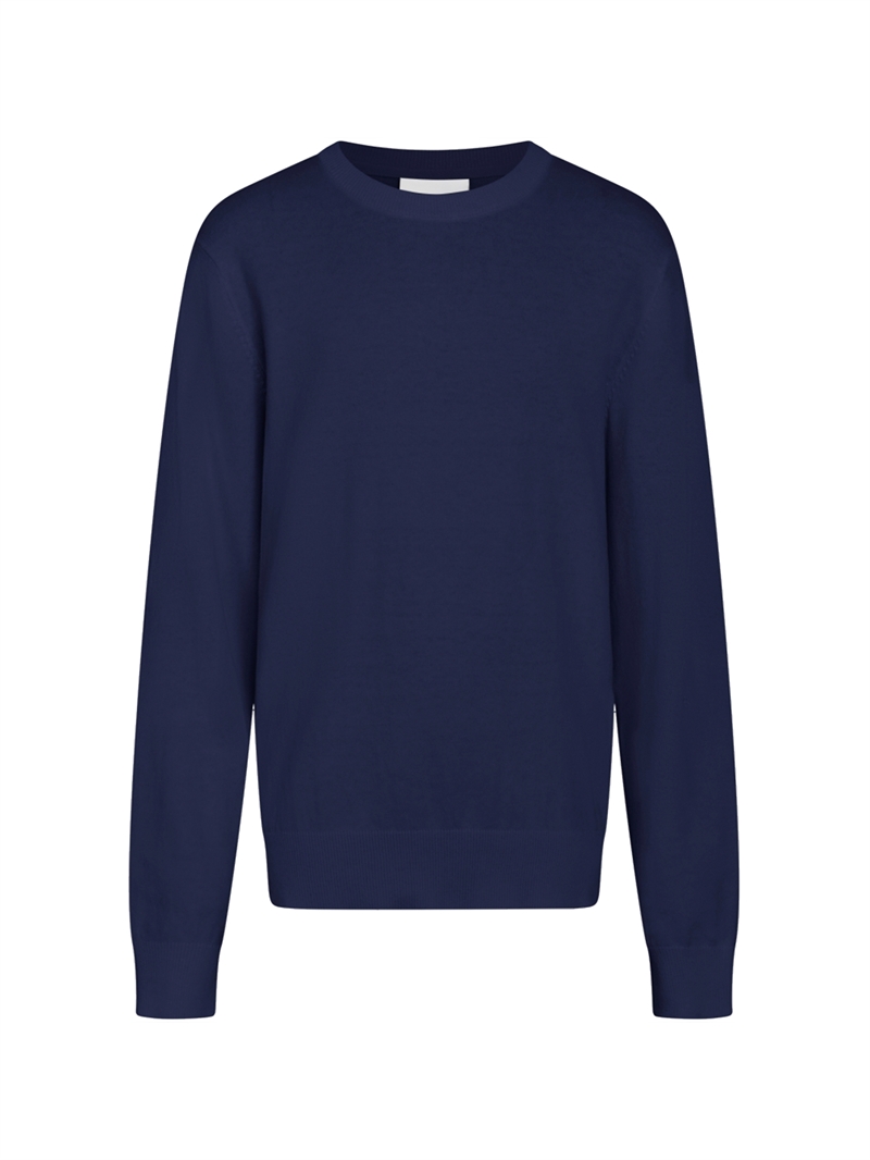 Grund Strik Carl Crew Knit - Navy 