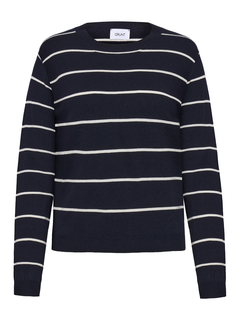 GRUNT Pige Strik Ferro Bas - Navy Stripe 