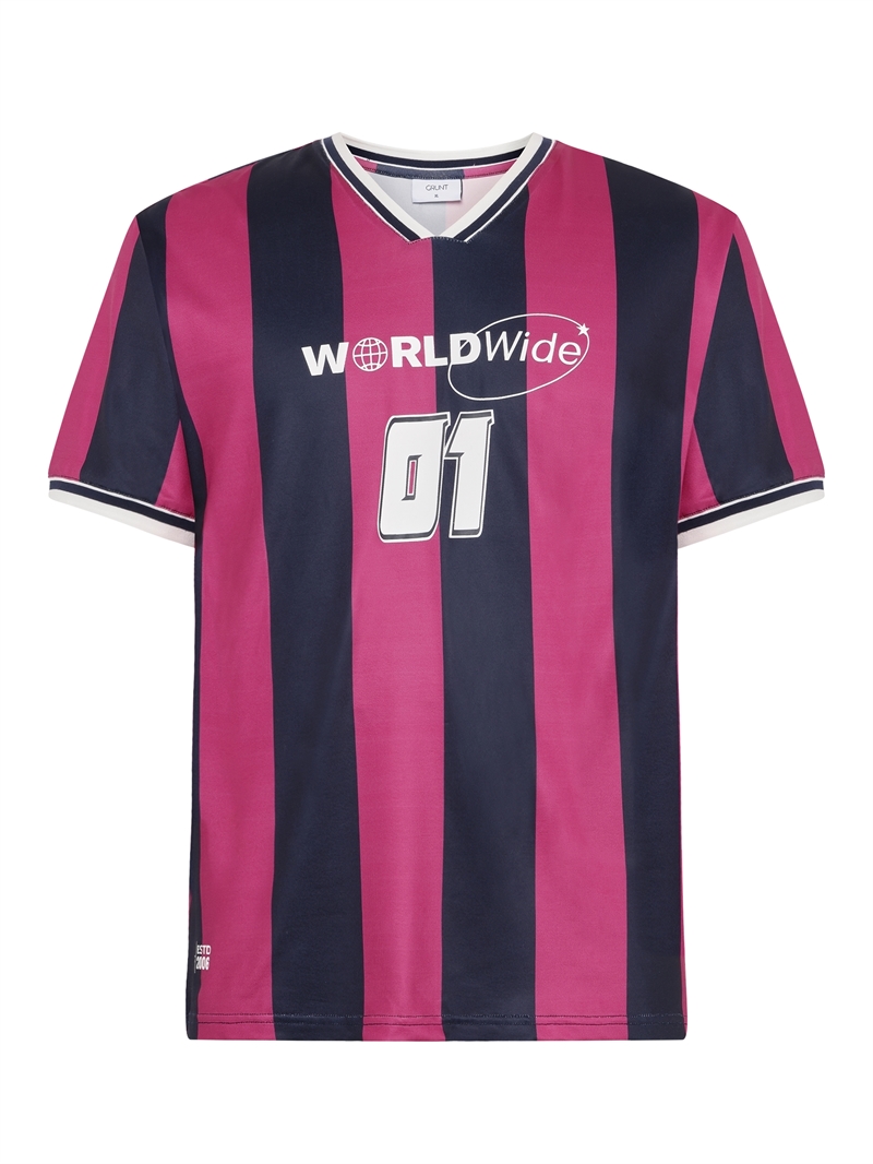 GRUNT T-shirt Pilo - Navy/Pink