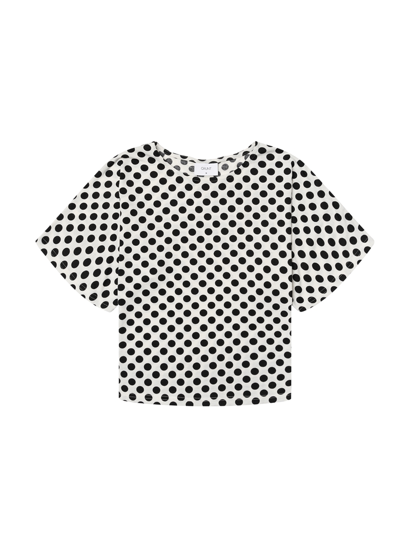 Grunt Nova Top – Trendy top til piger med moderne look i hvid 