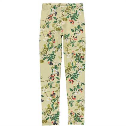 Molo leggings - støvet grøn / blomster / bær 