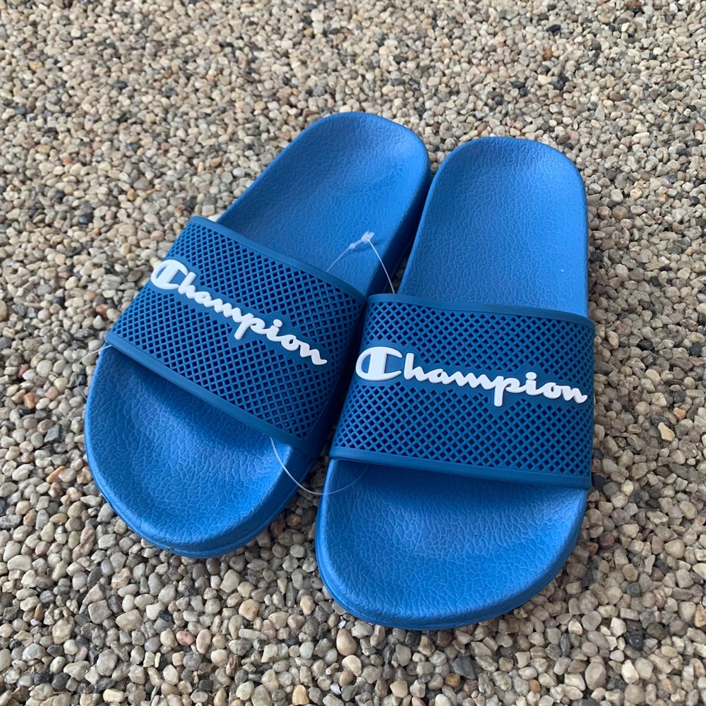 bille instinkt afdeling Køb Champion sandaler / klipklapper - blå/hvid