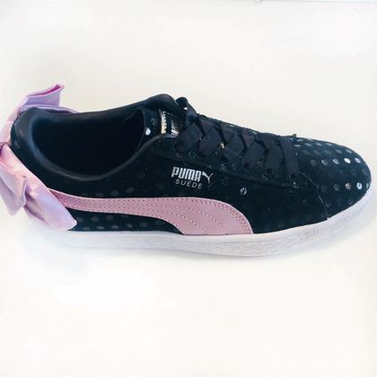 Puma - Sneakers/sko pige "SUEDE BOW DOTS" - sort 