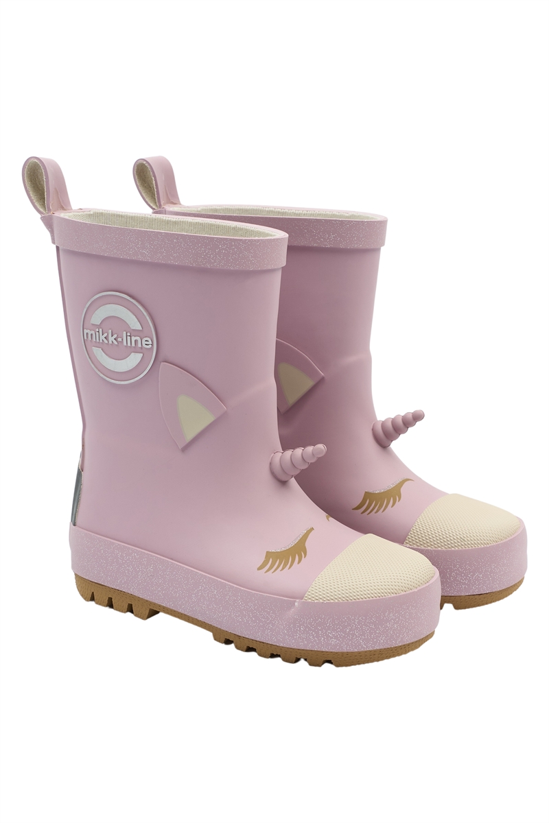 Gummistøvle Mikk-Line 3D Wellies Unicorn - Mauve Shadows