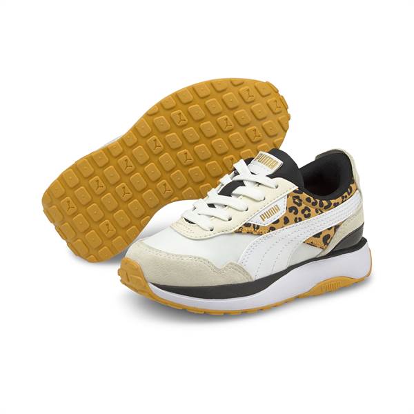 Puma sneakers "Cruise Rider Roar PS" - leopard/hvid/sort/gul