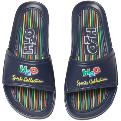 H2O Sports Collection Badesandaler – Klassiske klipklapper til teens og voksne i Navy 