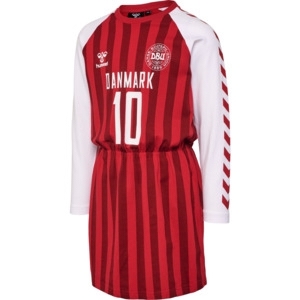 Hummel DBU fodbold kjole - rød / hvid / striber