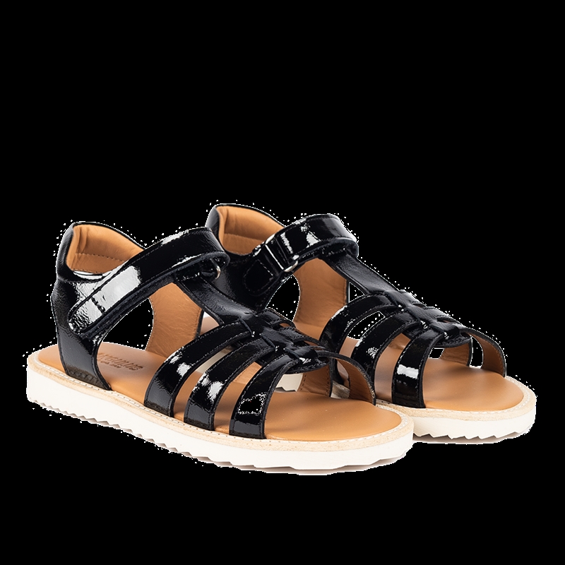 Angulus Sandal "Justerbar & Smal" - Sort