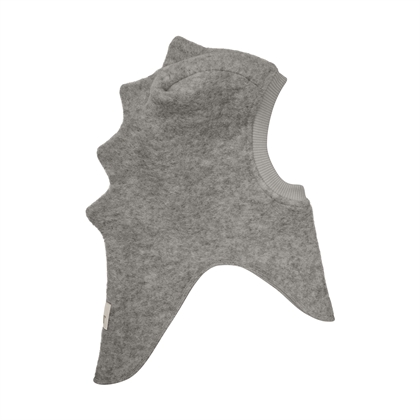 Huttelihut Elefanthue Balaclava Triangles Wool - Medium Grey Melange 