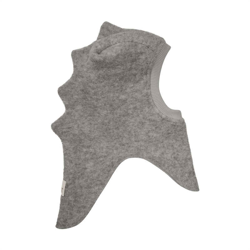 Huttelihut Elefanthue Balaclava Triangles Wool - Medium Grey Melange 
