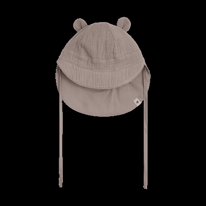 Huttelihut Summer Hat Ears Muslin - Moon Rock