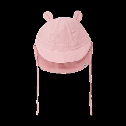 Huttelihut Summer Hat Ears Muslin - Pale Mauve