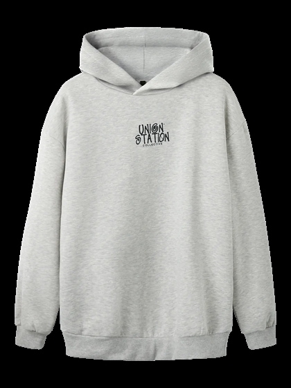 LMTD Hoodie Nunion Loose - Light Grey Melange 