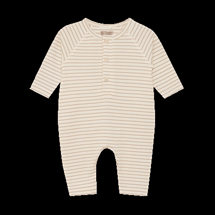 Huttelihut Romper YD Stripe - White Pepper