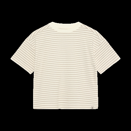 Huttelihut T-shirt YD Stripe - White Pepper