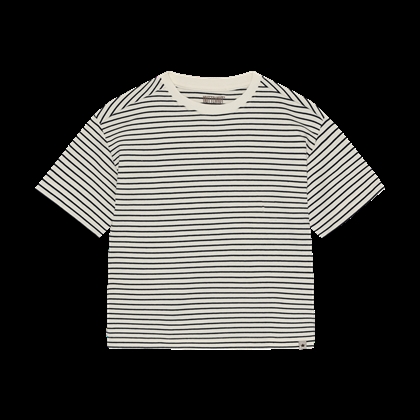 Huttelihut T-shirt YD Stripe - Navy 