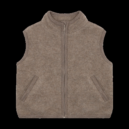 Huttelihut Vest Wool Fleece - Savannah Melange