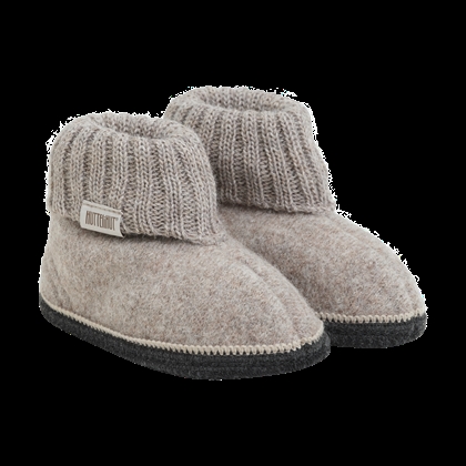 Huttelihut Hjemmesko Slippers Wool - Camel Melange