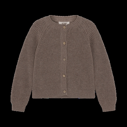 Huttelihut Cardigan Knit w. Wool - Cinder Melange