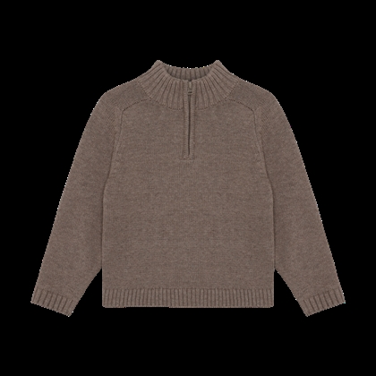 Huttelihut Strik Pullover Knit w. Wool - Cinder Melange