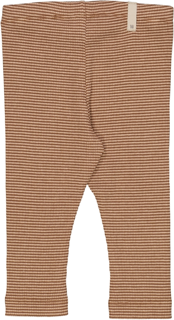 Wheat - Jersey Leggings - affogato rib stripe 