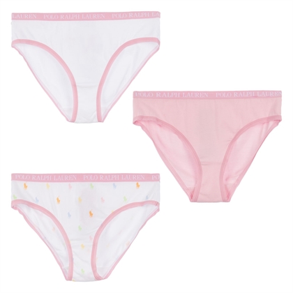 Ralph Lauren Undertøj Bikini 3-Pak - Pink