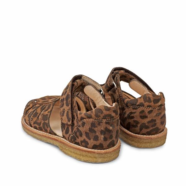 Angulus sandal Leopard print