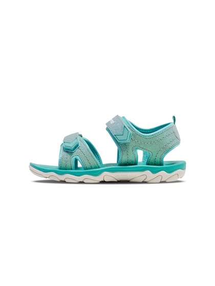 Hummel børnesandal GLITTER - Blue Surf 