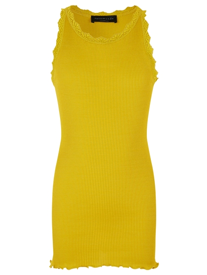 Rosemunde pige silke "top" - Sunshine yellow 