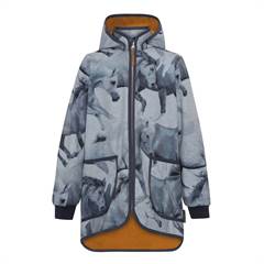 Molo softshell jakke - blå/heste