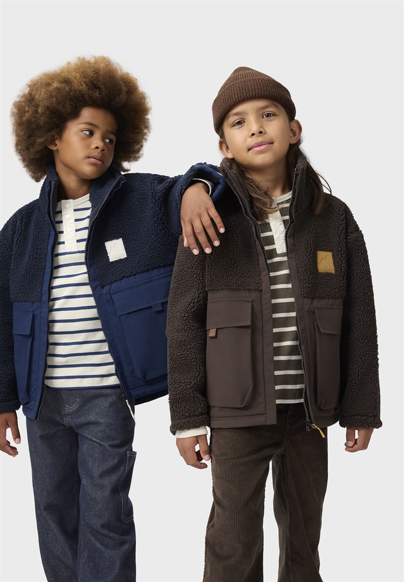 Molo Fleece Utha - Bark Brown