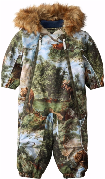 Molo Flyverdragt Pyxis Fur Baby - Forest Art