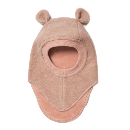 Huttelihut Elefanthue Balaclava Ears Wool - Rose Melange 