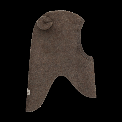 Huttelihut Balaclava Ears Wool Fleece - Brown Melange