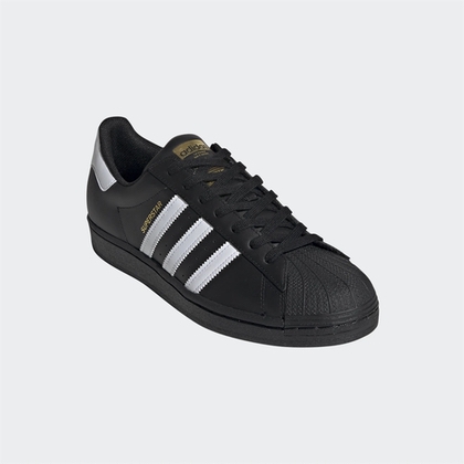 Adidas sneakers "Superstar J" - sort/guld/hvid - EG4959