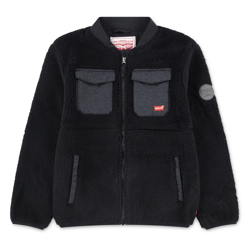 Levi\'s Quilt/Teddy Jakke - Black 