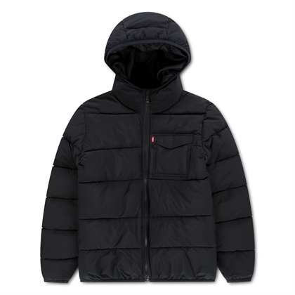 Levis Vinterjakke Medium Weight Puffer - Black