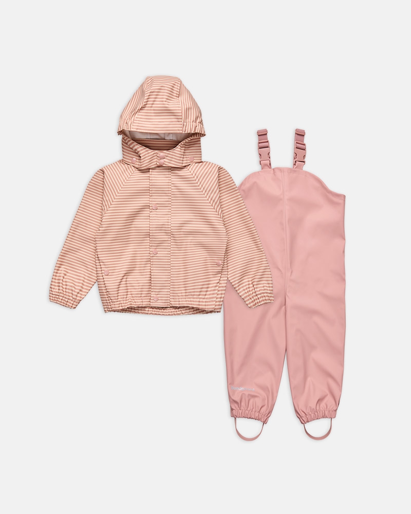Bundgaard Regntøj Cali Vintage Rose Stripe - Rose 
