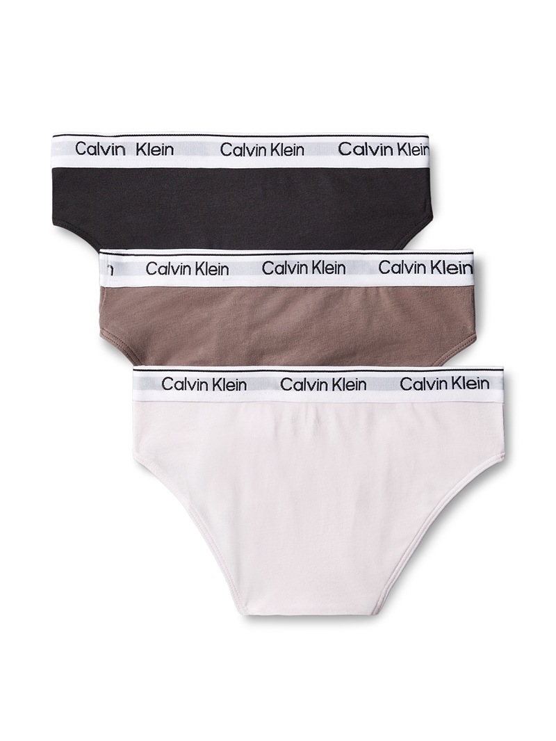 Calvin Klein Underbukser Bikini/Culotte 3.pak - Black/Brun/Pink