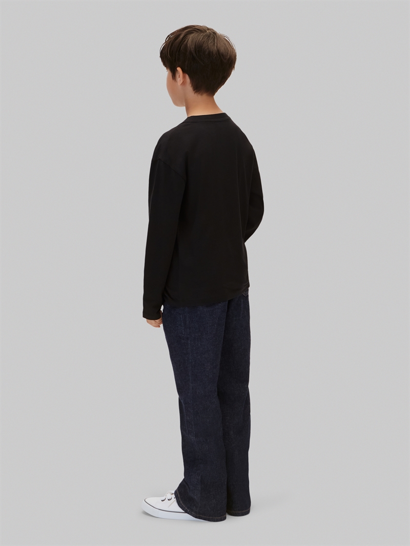 Calvin Klein Langærmede bluser 2pak. - Sort/Hvid