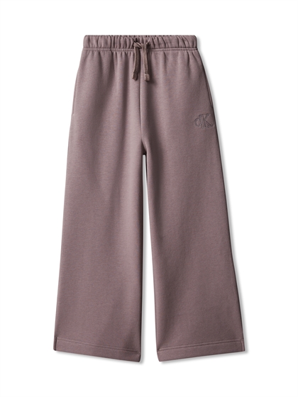 Calvin Klein Sweatpants Wide Leg - Brown
