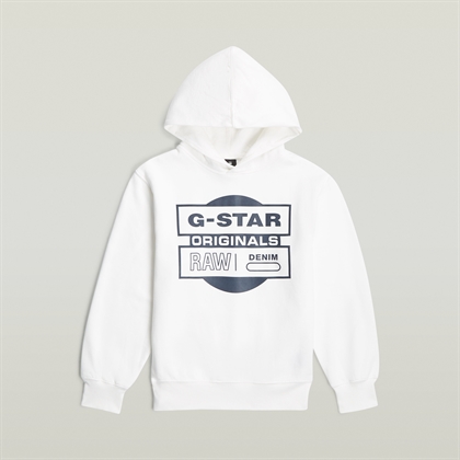 G-Star Hoodie Rand - Ecru
